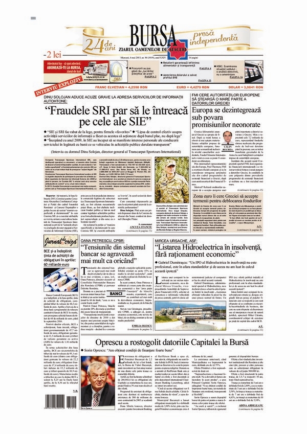 Ediţia din 01.05.2025