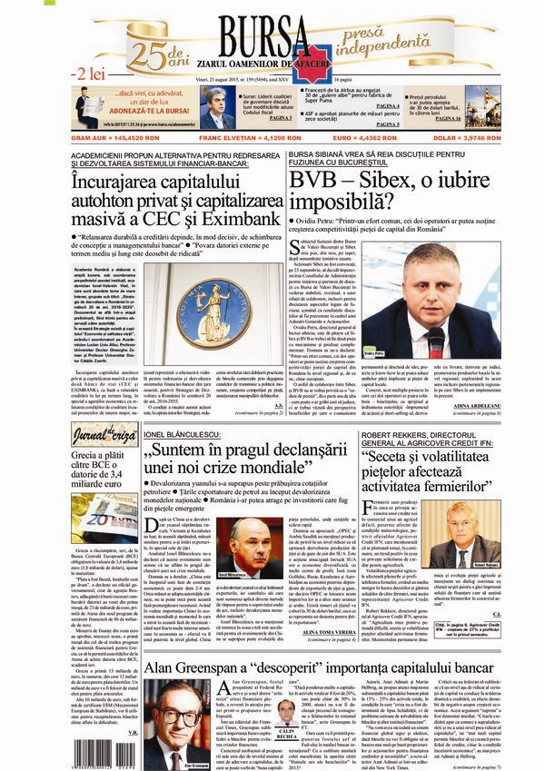 Ediţia din 21.08.2015