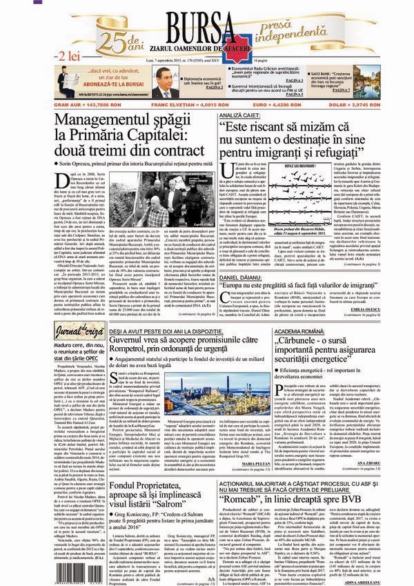 Ediţia din 01.05.2025