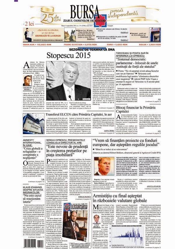Ediţia din 08.09.2015