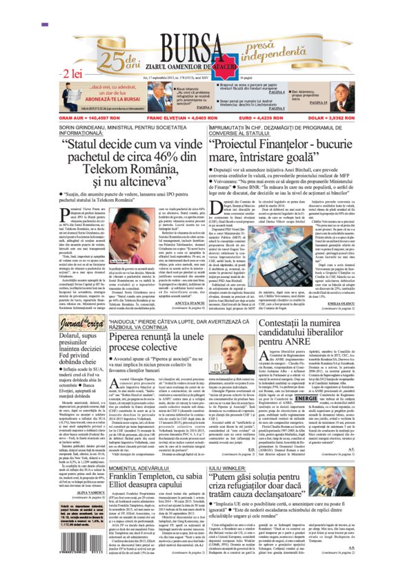Ediţia din 15.07.2026