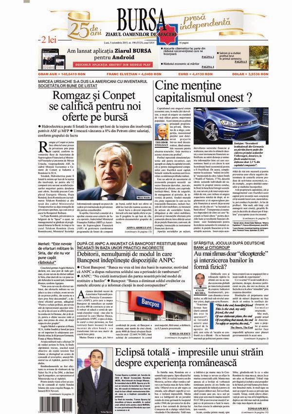 Ediţia din 30.04.2025