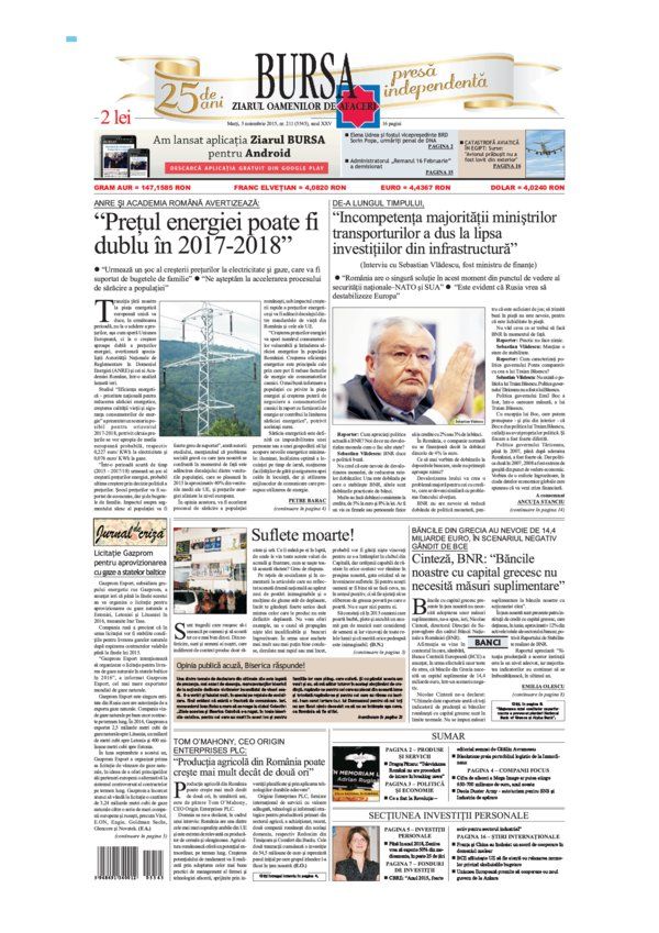 Ediţia din 01.05.2025