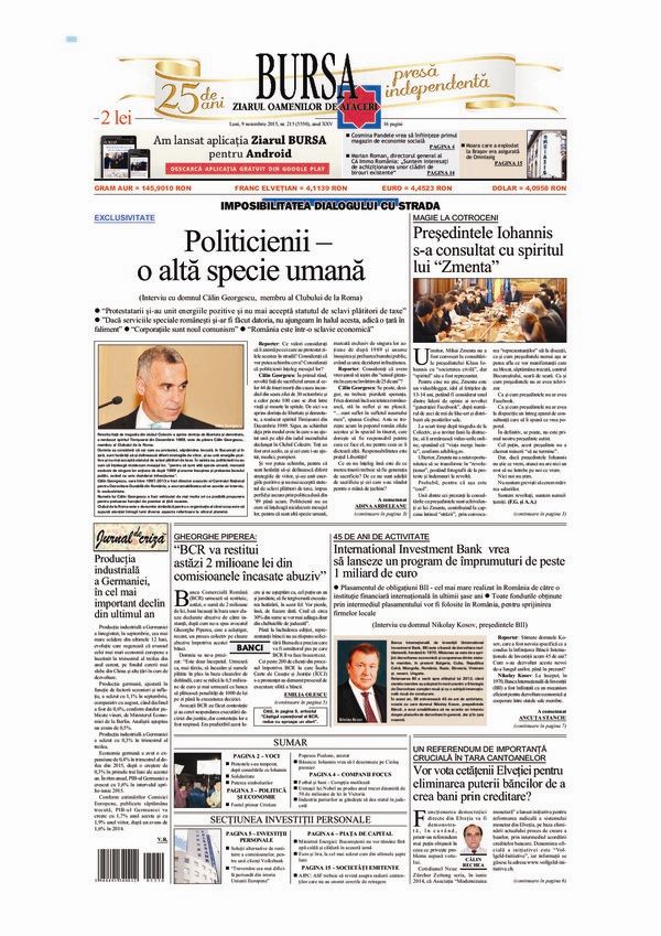 Ediţia din 01.05.2025