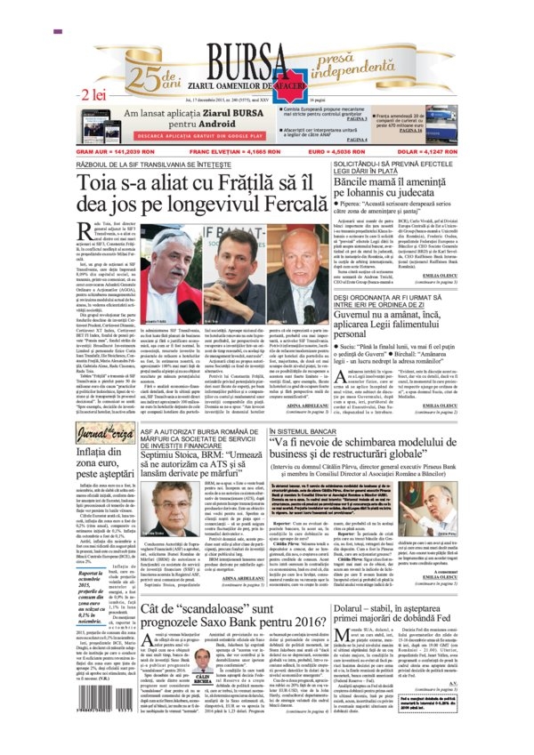 Ediţia din 01.05.2025