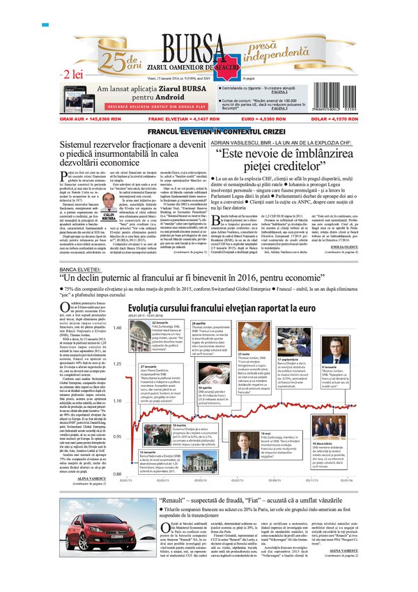 Ediţia din 15.01.2016