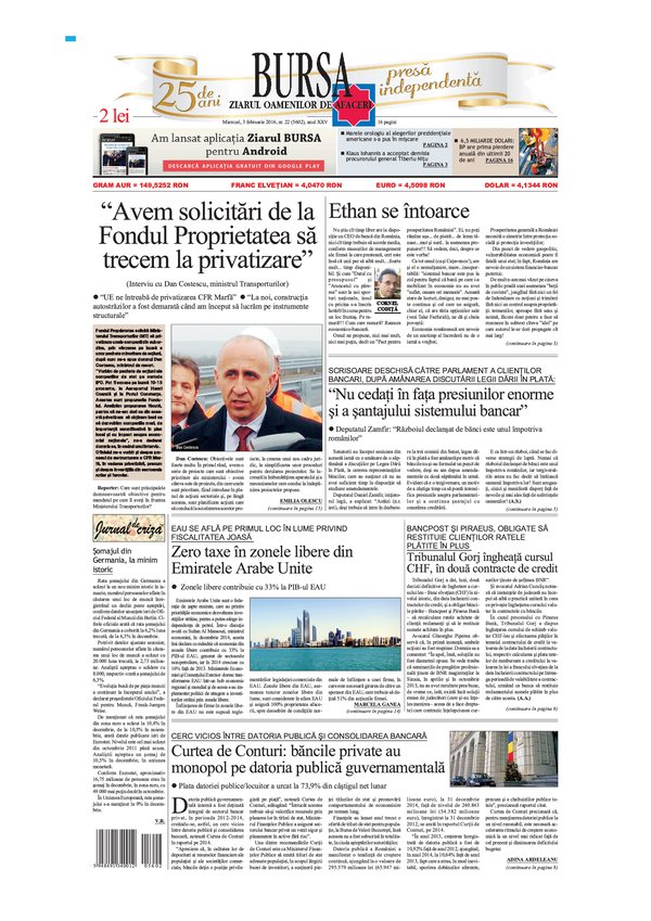 Ediţia din 01.05.2025