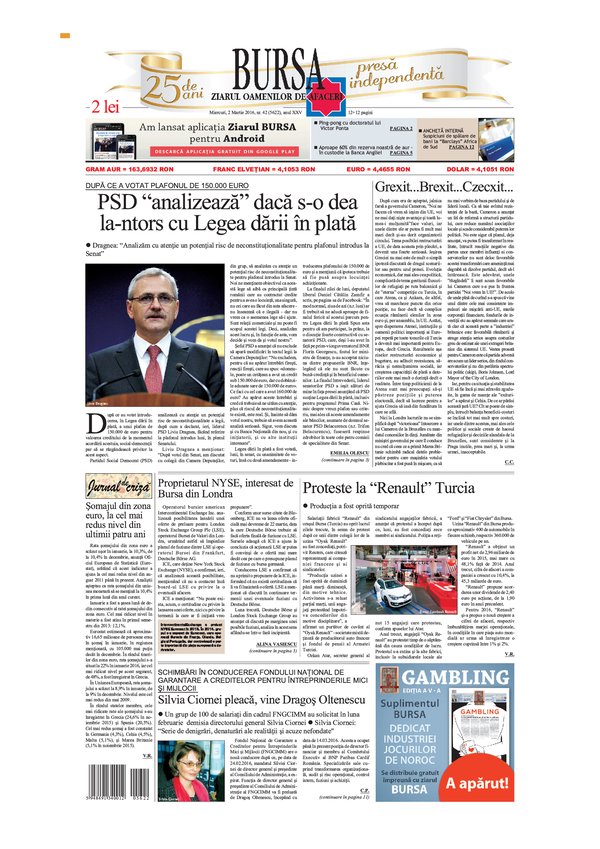 Ediţia din 01.05.2025