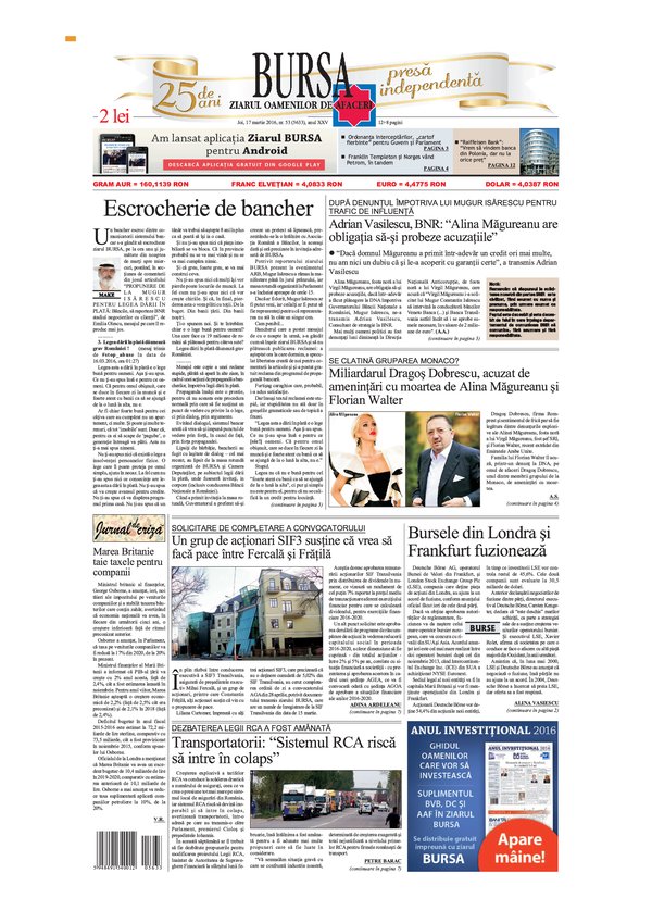 Ediţia din 01.05.2025