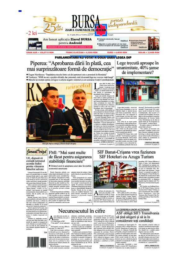 Ediţia din 01.05.2025