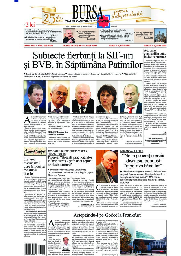 Ediţia din 01.05.2025