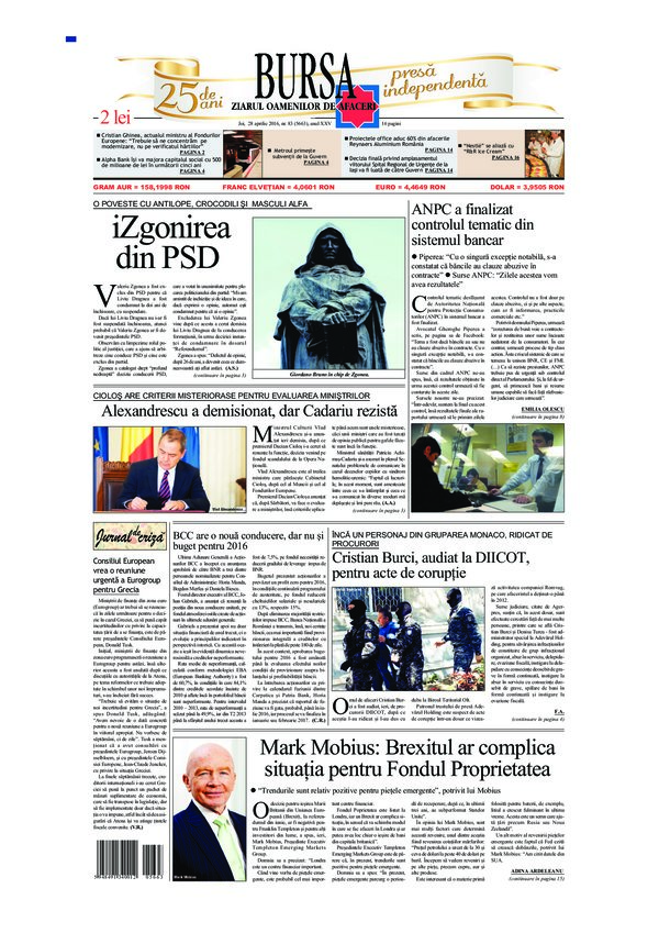 Ediţia din 28.04.2016