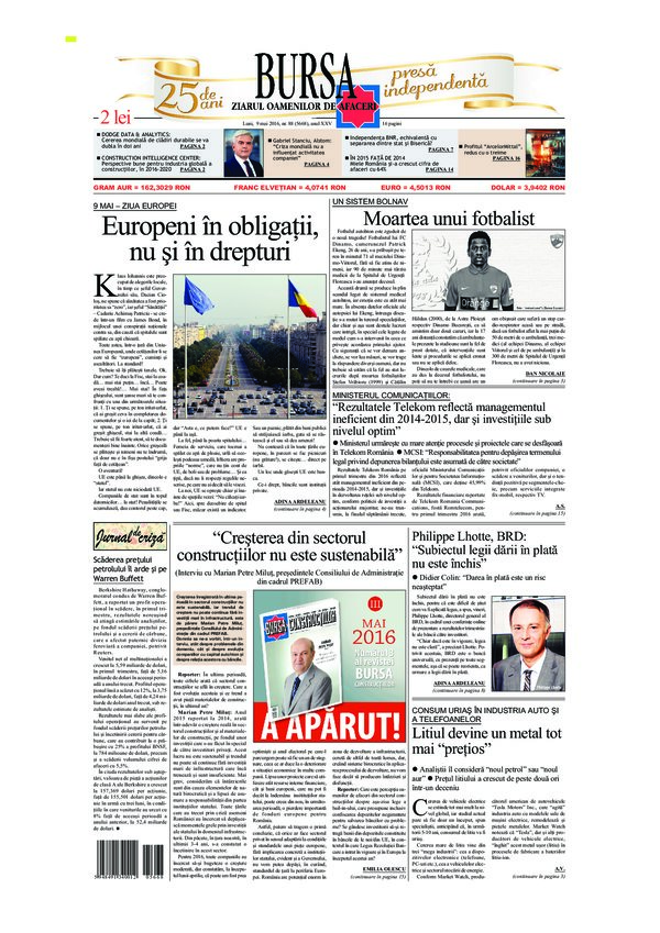 Ediţia din 01.05.2025