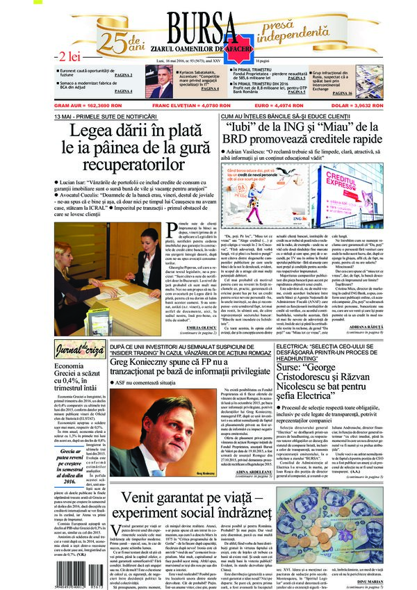 Ediţia din 01.05.2025