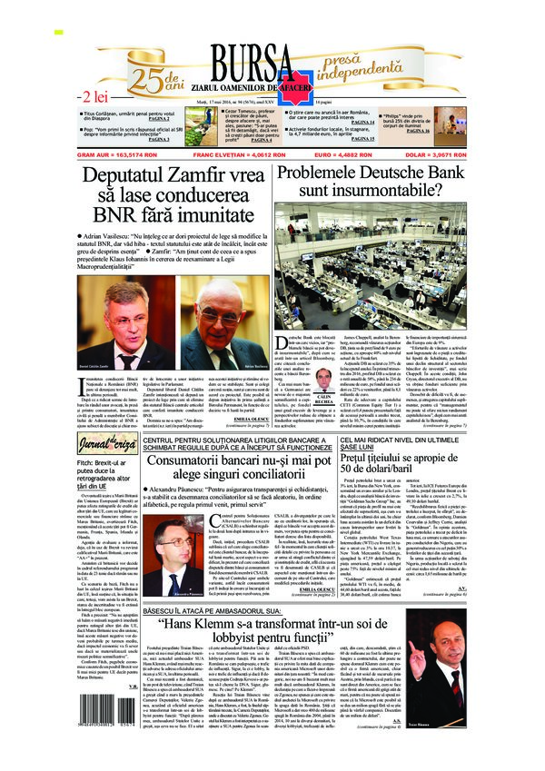 Ediţia din 01.05.2025