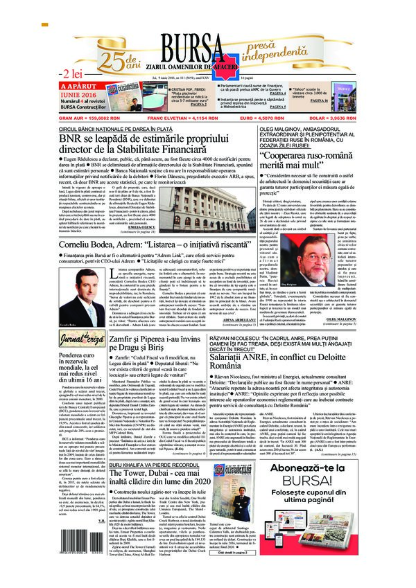 Ediţia din 01.05.2025
