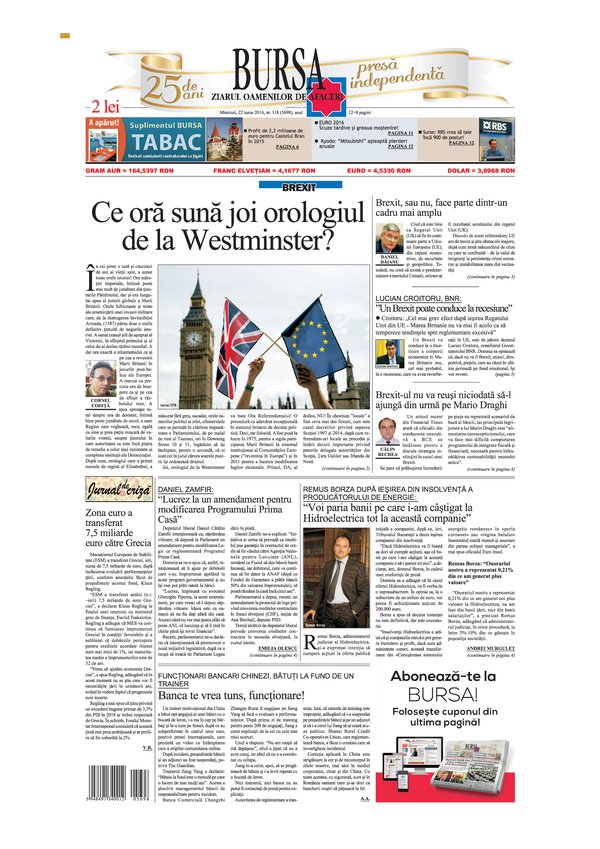 Ediţia din 22.06.2016