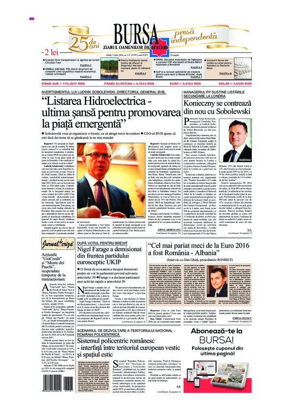 Ediţia din 01.05.2025