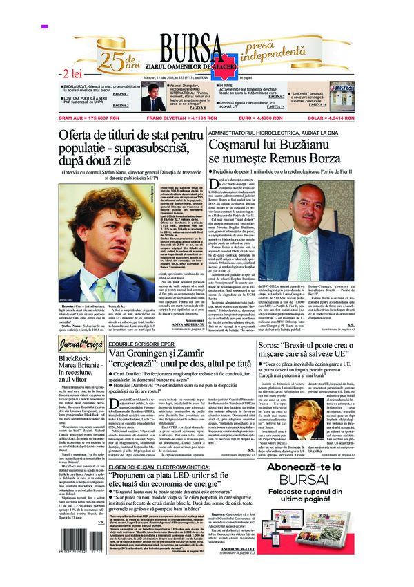 Ediţia din 24.07.2026