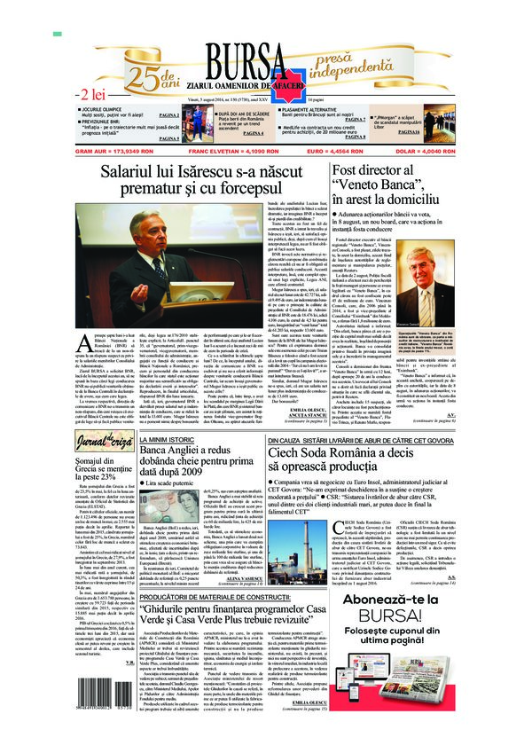 Ediţia din 01.05.2025