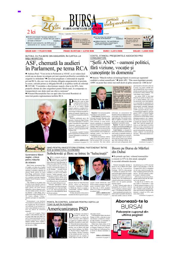 Ediţia din 07.09.2016
