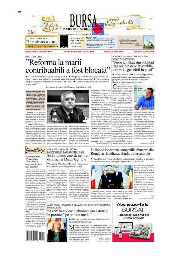 Prima pagină 14.09.2016