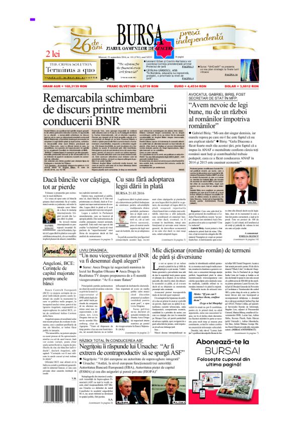 Ediţia din 01.05.2025