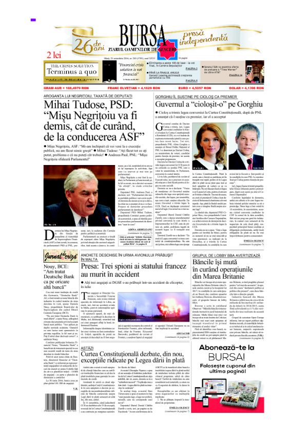Ediţia din 30.04.2025