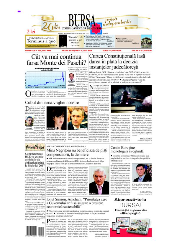 Ediţia din 26.10.2016