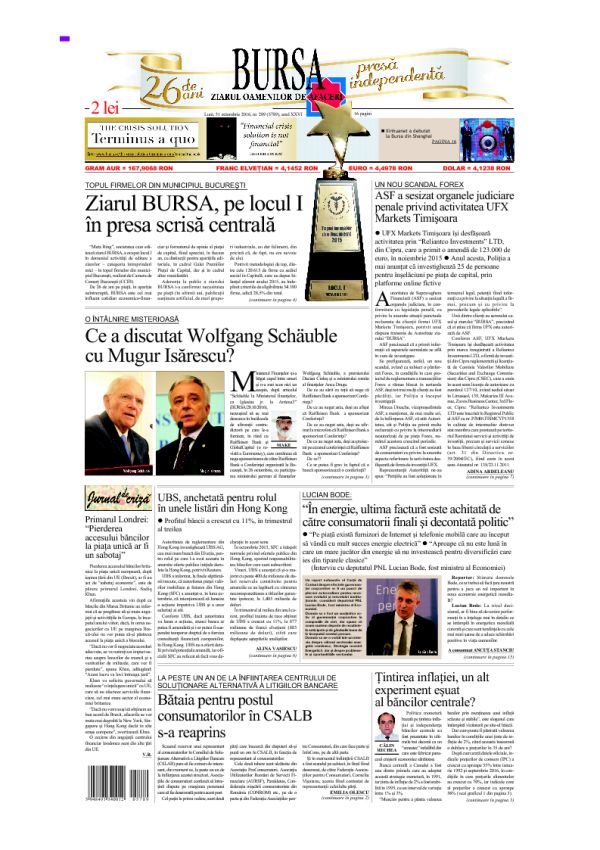 Ediţia din 01.05.2025