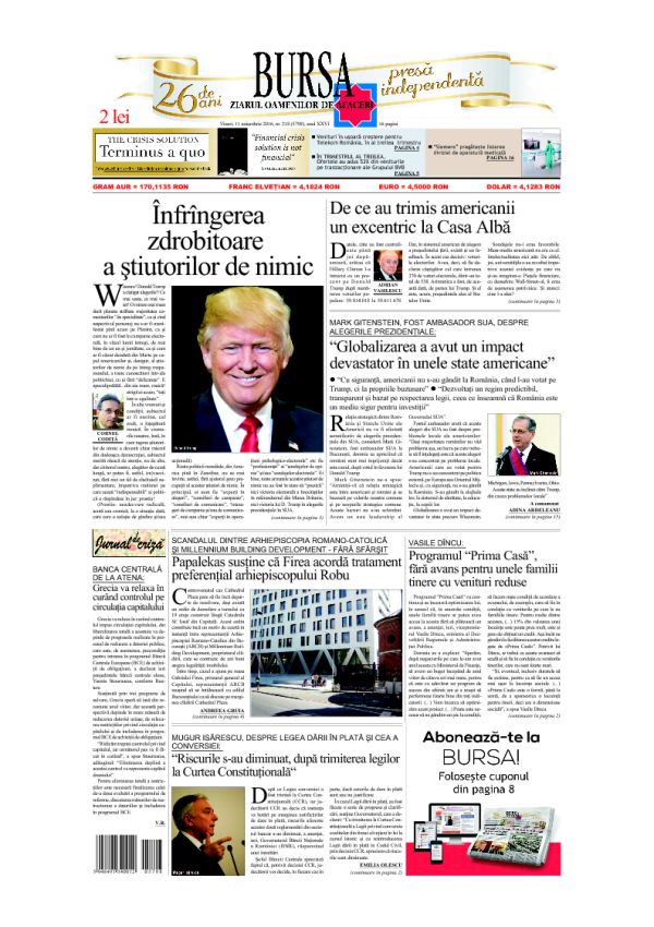 Ediţia din 28.07.2026