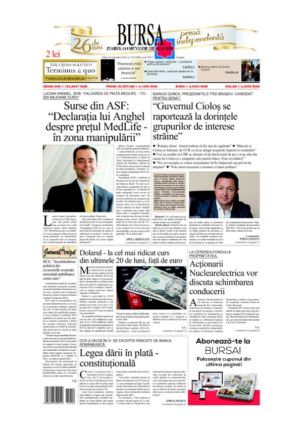 Ediţia din 01.05.2025