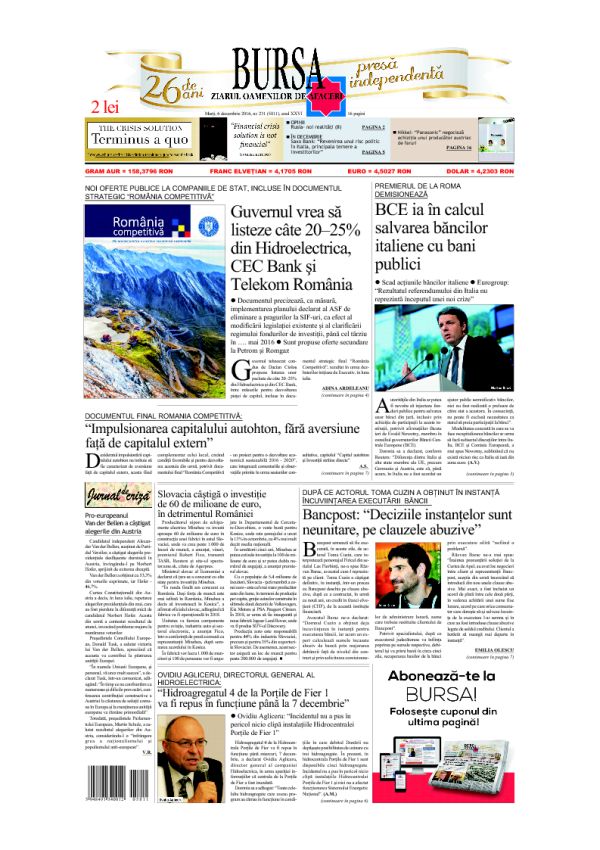 Ediţia din 30.04.2025