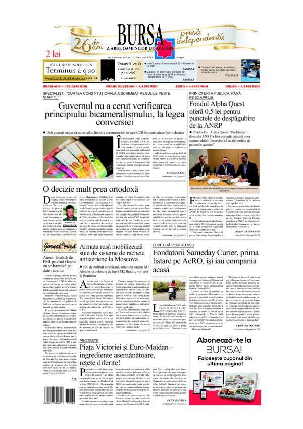 Ediţia din 01.05.2025