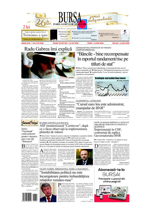 Ediţia din 13.02.2017