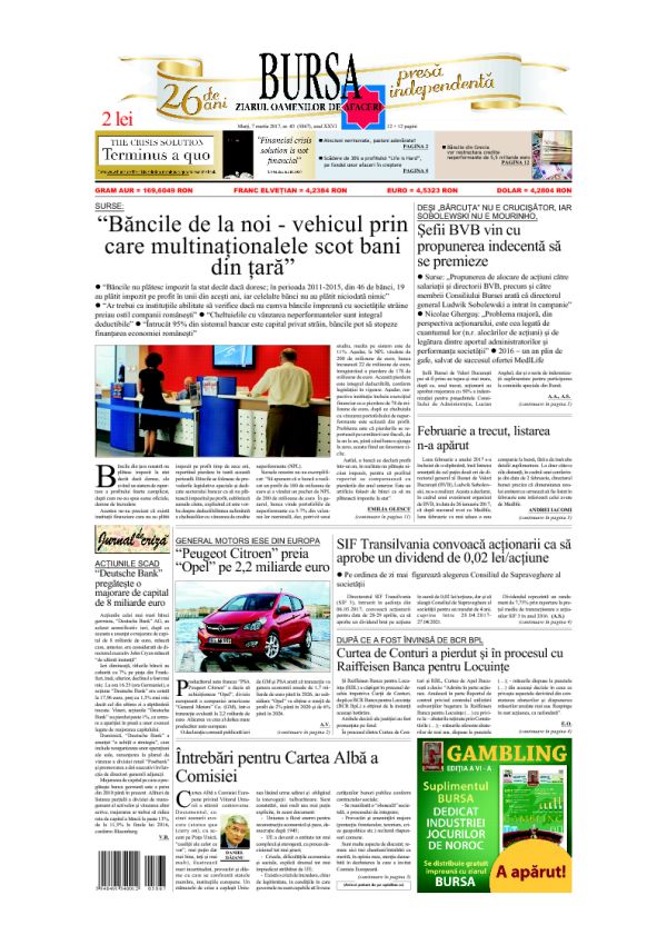 Ediţia din 01.05.2025