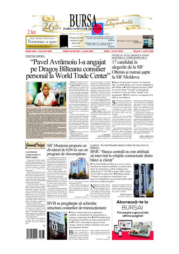 Ediţia din 01.05.2025