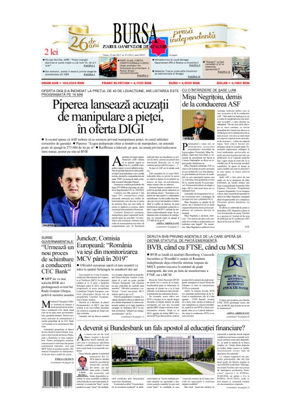 Ediţia din 01.05.2025