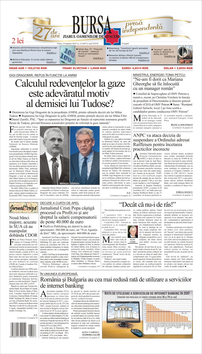 Ediţia din 19.01.2018