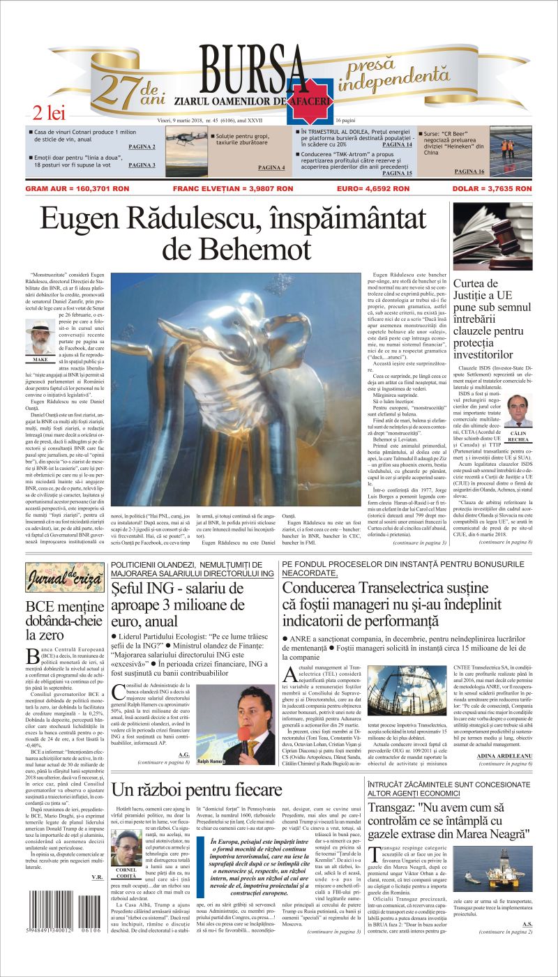 Ediţia din 09.03.2018