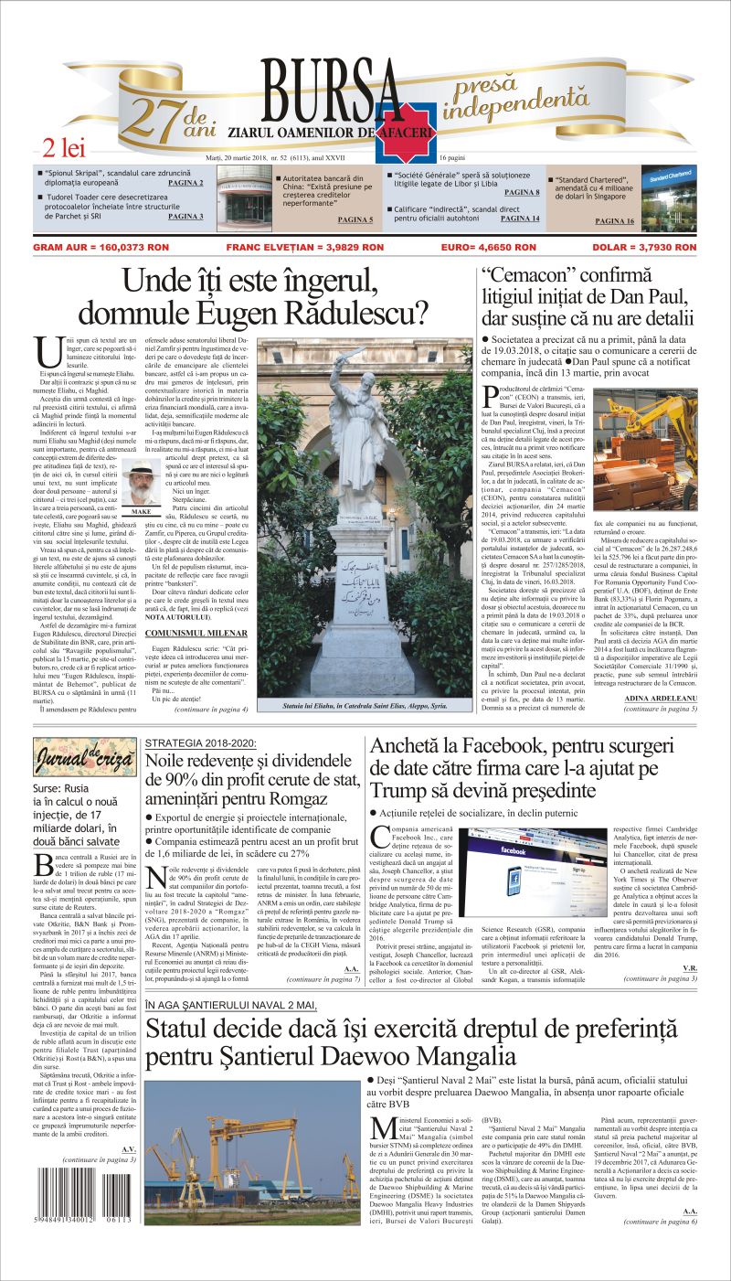 Ediţia din 01.05.2025