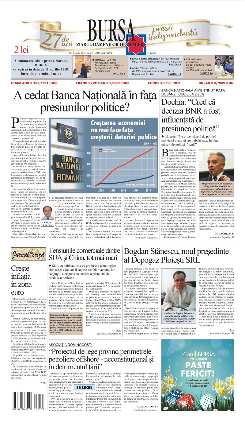 Ediţia din 01.05.2025