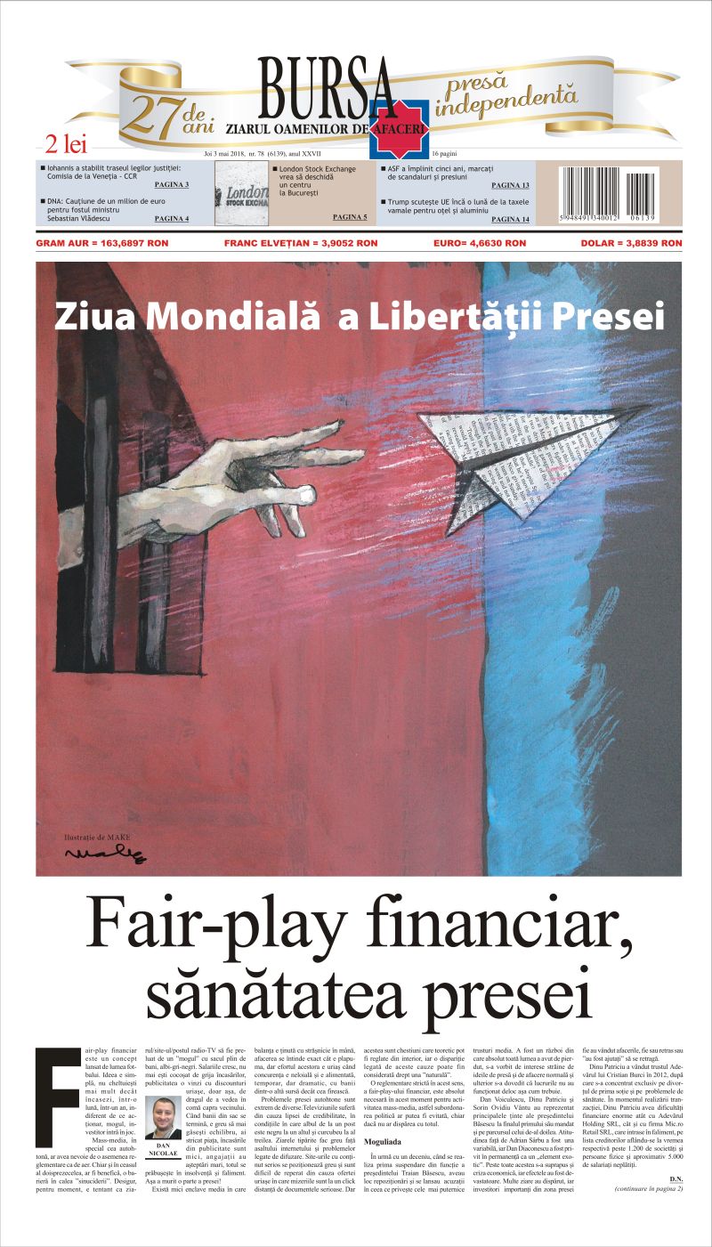 Ediţia din 03.05.2018