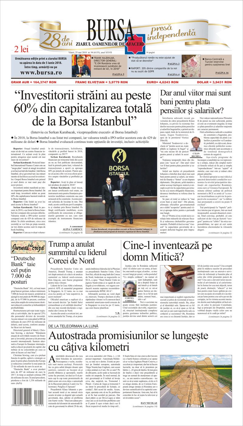 Ediţia din 01.05.2025
