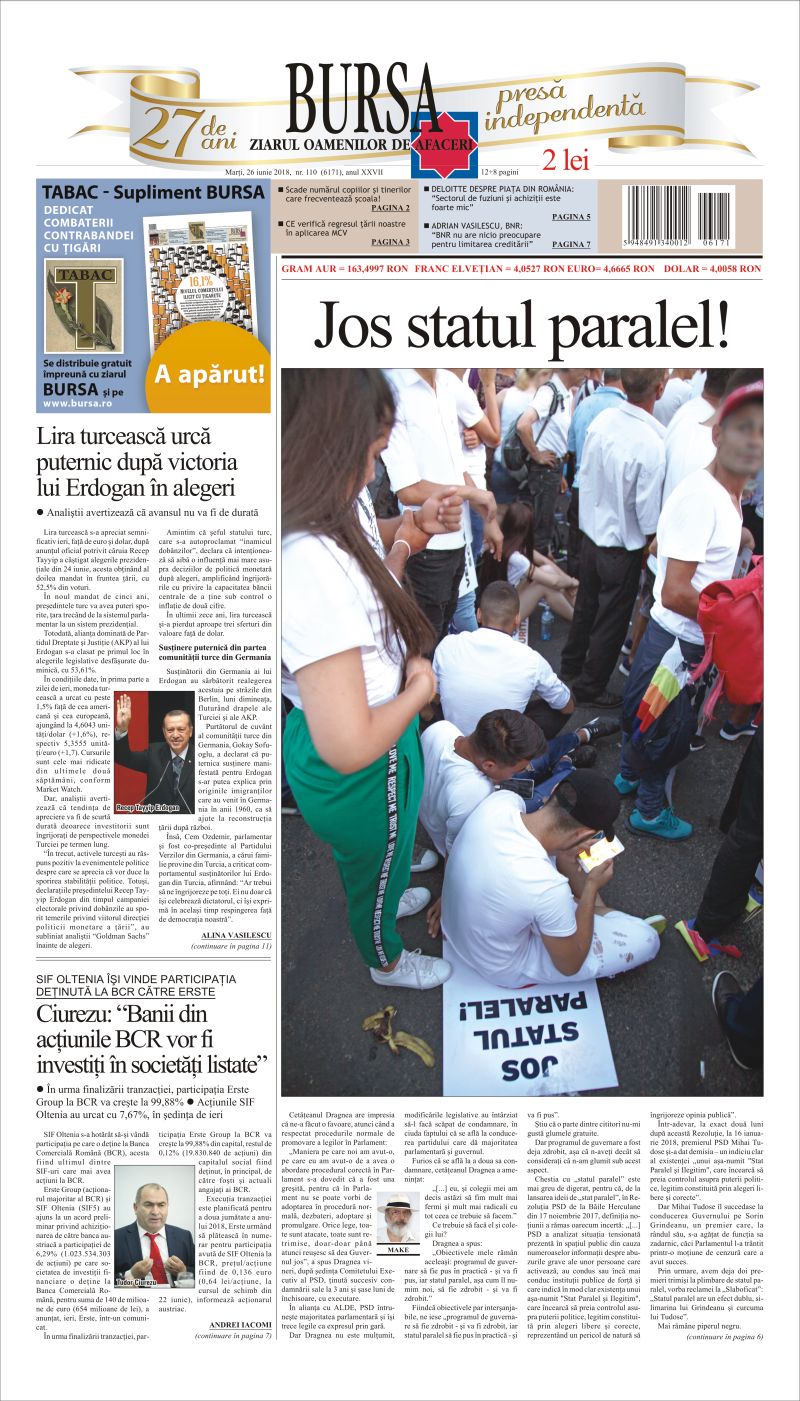 Ediţia din 26.06.2018