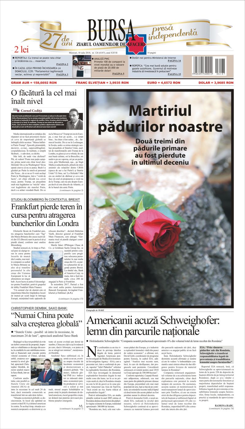 Ediţia din 18.07.2018