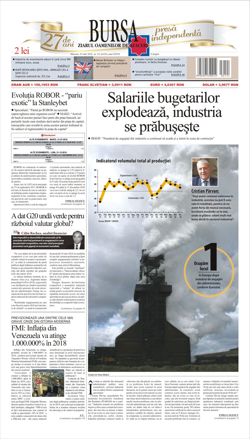 Ediţia din 25.07.2018