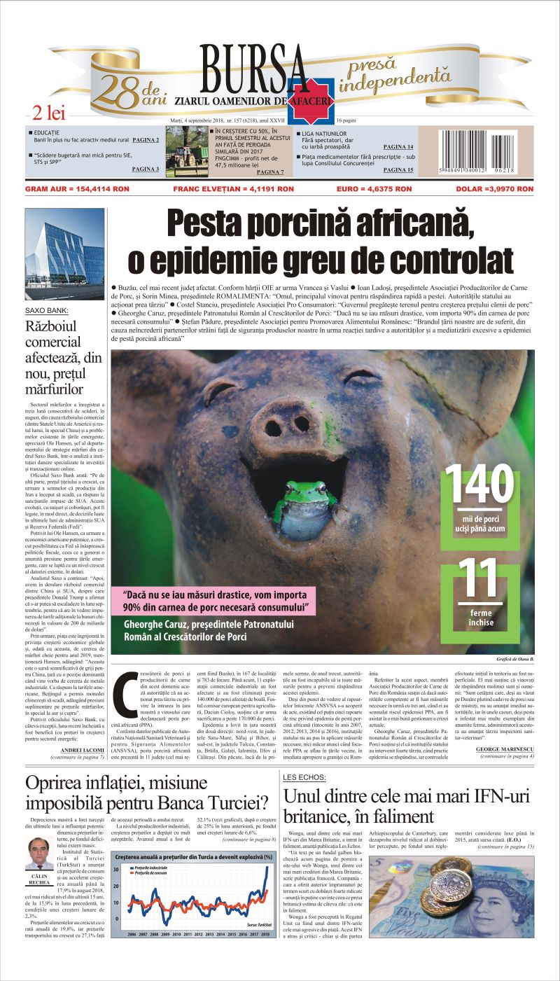 Ediţia din 04.09.2018