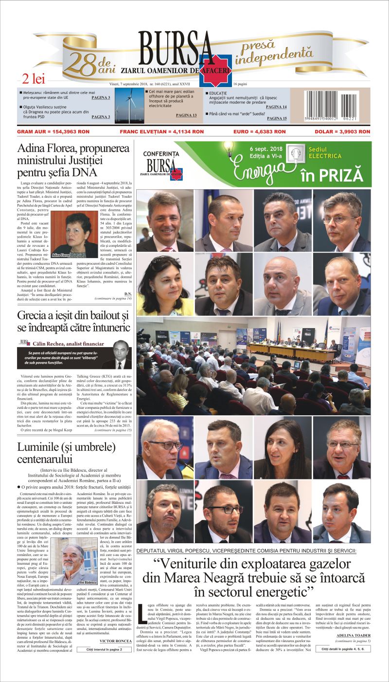 Ediţia din 07.09.2018