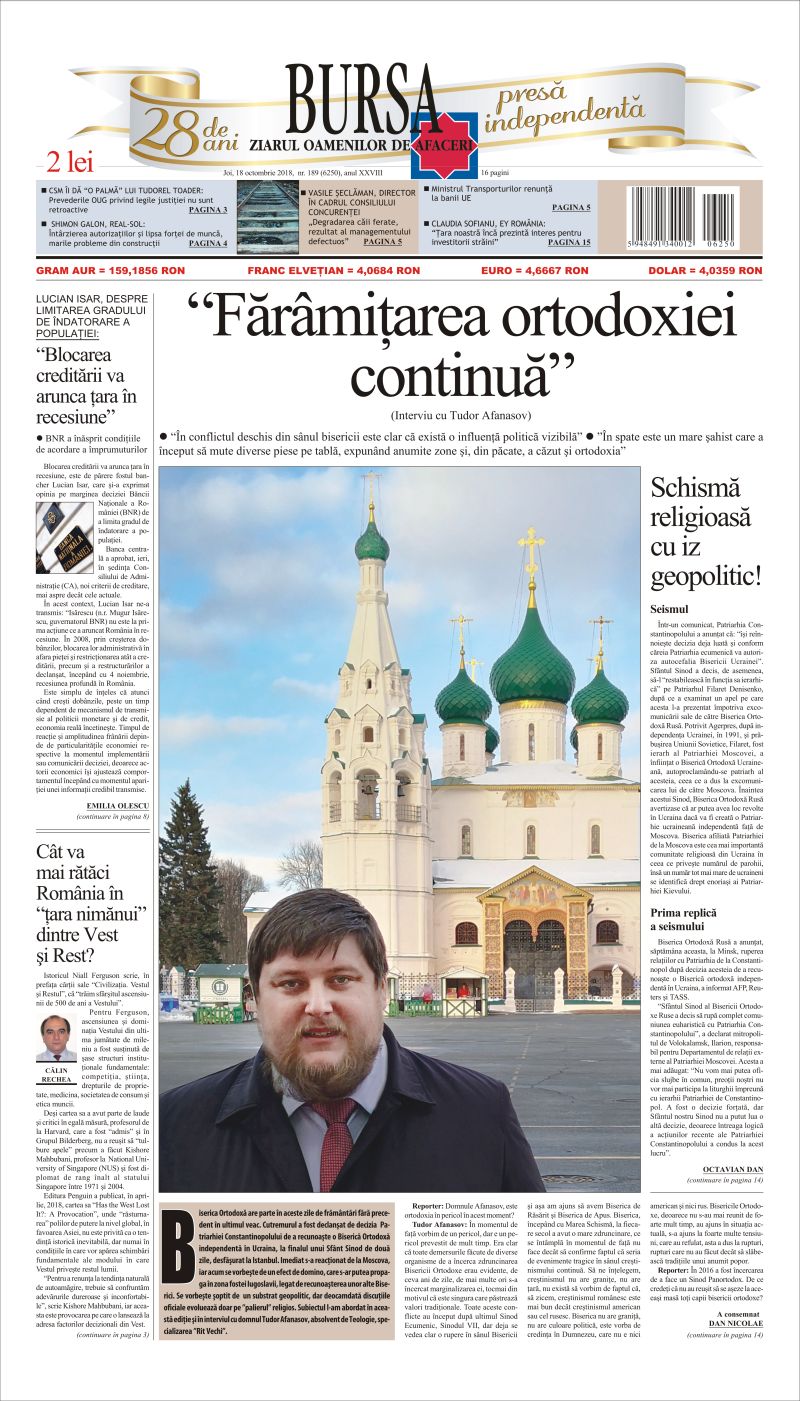 Ediţia din 18.10.2018